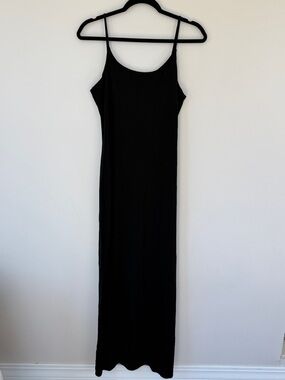 Ralph Lauren Black Spaghetti-Strap Maxi Dress